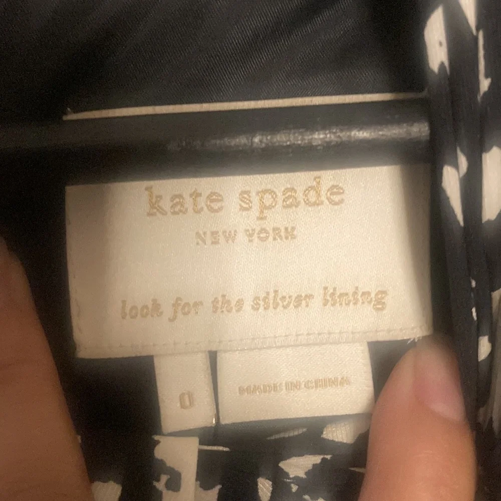 Kate Spade black and white silk dress - Picture 3 of 7